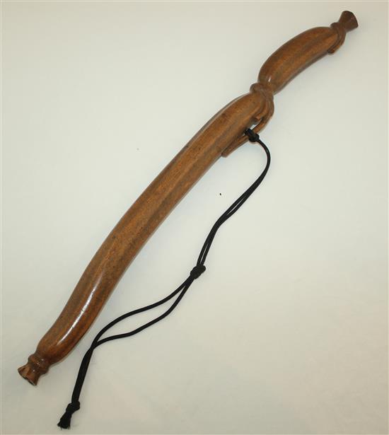 A Japanese carved wood bokuto (doctors sword), late 19th / early 20th century,